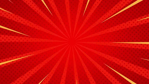 Dynamic Yellow and Red Radial Burst Animated Background Stock-Footage 313795673