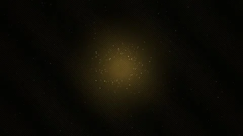 Dynamic Yellow Circle and Expanding Dots on Dark Background Stock Footage 327338430