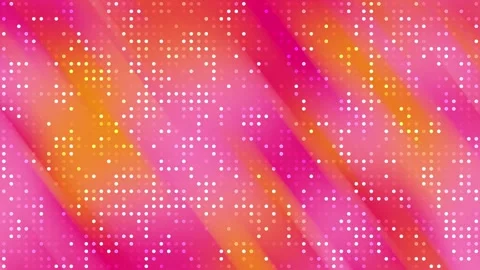 Dynamic yellow pink background, flickering blink dot, futuristic designs, Stock Footage 297875215