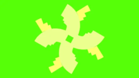 Dynamic yellow puzzle pieces on green background Stock Footage 330287899