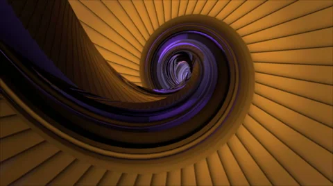 Dynamic yellow snail shell object animated around Stock-Footage 49640607
