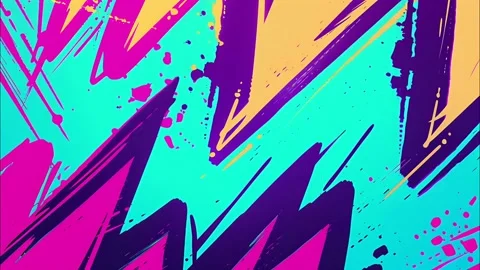 Dynamic Zig-Zag Comic Texture Hand-Drawn Stroke FX Stock Footage 315212071