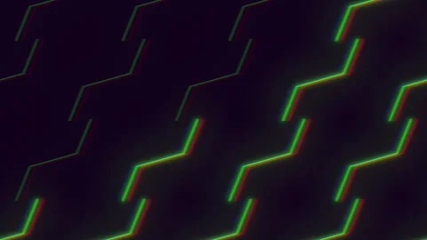 Dynamic zigzag pattern colorful lines in motion Vídeo Stock 300786122