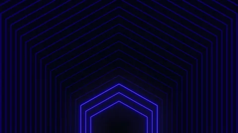 Dynamic zigzag pattern futuristic black and blue lines energize the composition Stock Footage 279609109