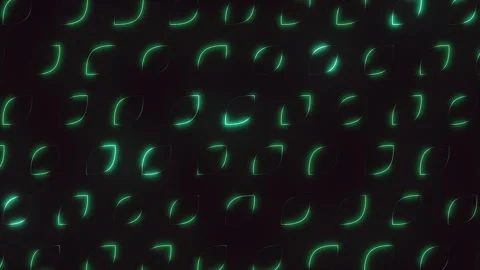 Dynamic zigzag pattern of glowing green lines with circles 스톡 동영상 278071634