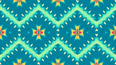 Dynamic zigzag pattern in vibrant pink with glowing yellow outlines at night Stock Footage 294169839