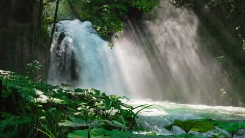 Dynamic zoom view of Marmore Waterfall Stock Footage 315349612