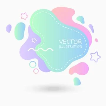 Dynamical colored forms. Abstract modern graphic elements. Illustrazione stock