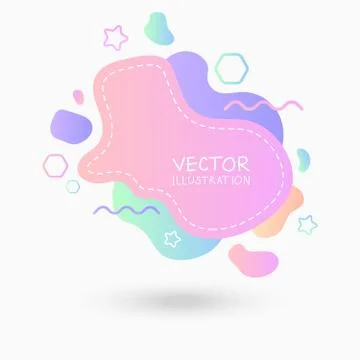 Dynamical colored forms. Abstract modern graphic elements. Illustrazione stock