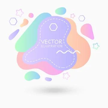 Dynamical colored forms. Abstract modern graphic elements. Stock Illustration