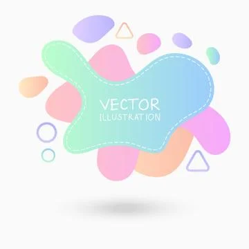 Dynamical colored forms. Abstract modern graphic elements. Stock Illustration