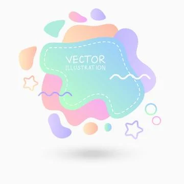 Dynamical colored forms. Abstract modern graphic elements. Illustrazione stock