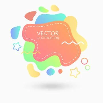 Dynamical colored forms. Abstract modern graphic elements. Stock Illustration