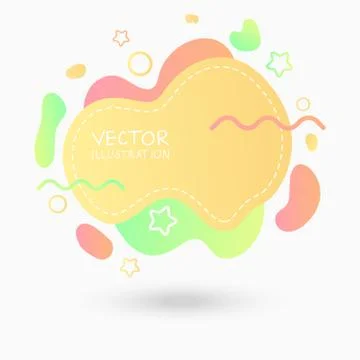 Dynamical colored forms. Abstract modern graphic elements. Stock Illustration