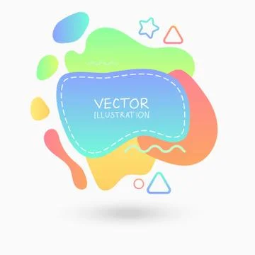 Dynamical colored forms. Abstract modern graphic elements. Stock Illustration