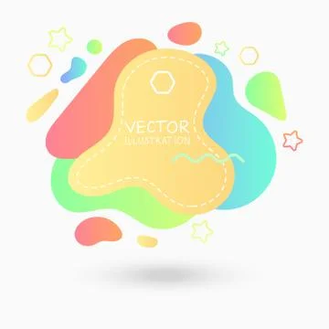 Dynamical colored forms. Abstract modern graphic elements. Stock Illustration