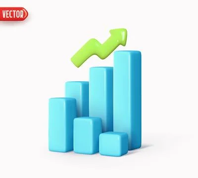 Dynamics of course online graphics. Trade arrow. Exchange price chart. Real.. Stock Illustration