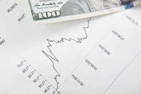 Dynamics of exchange rates. Stock Photos