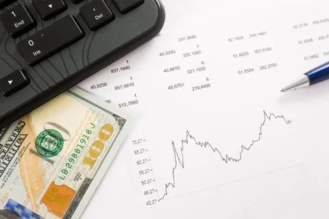 Dynamics of exchange rates. Foto stock