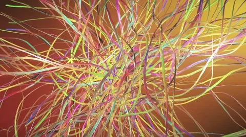 Dynamics Organic Colored Lines Stock-Footage 62328666