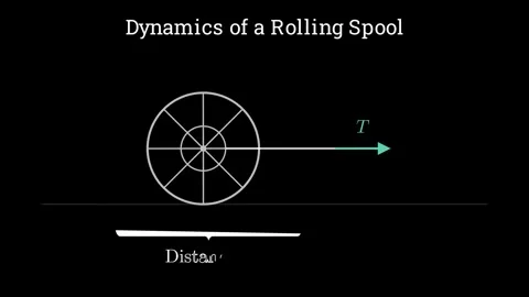 Dynamics of a rolling spool 스톡 동영상 335190540