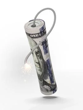 Dynamit from dollar notes イラスト素材