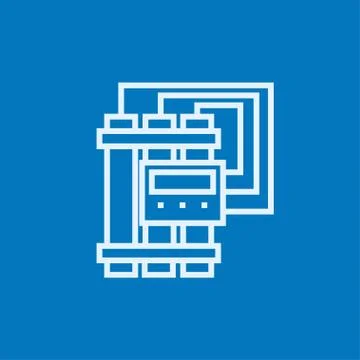 Dynamite and detonator line icon 库存插图