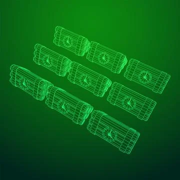 Dynamite Bomb with Countdown Clock Stock Illustration