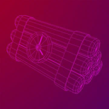 Dynamite Bomb with Countdown Clock 스톡 일러스트