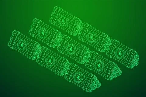 Dynamite Bomb with Countdown Clock イラスト素材