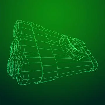 Dynamite Bomb with Countdown Clock Stock Illustration