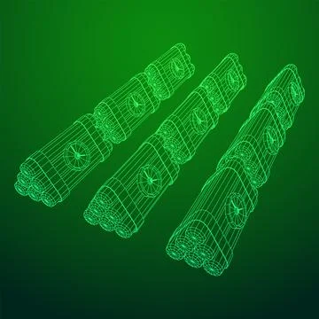 Dynamite Bomb with Countdown Clock Stock Illustration