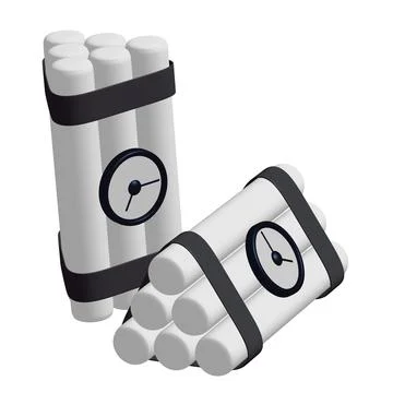 Dynamite Bomb with Countdown Clock イラスト素材