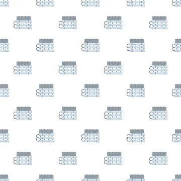 Dynamite bomb explosive danger seamless pattern Stock Illustration