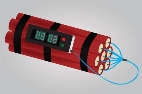 Dynamite bomb Stock Illustration