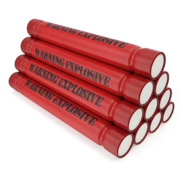 Dynamite bomb isolated on a white background Stock Illustration