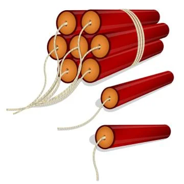 Dynamite bunch Stock Illustration