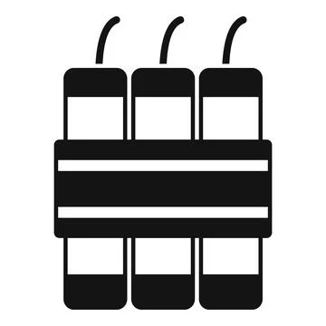 Dynamite bundle connected with wires and ready to explode Stock Illustration