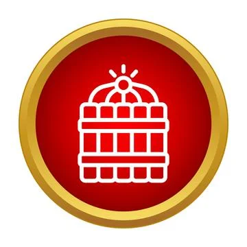 Dynamite bundle explosive icon showing danger and destruction Stock Illustration