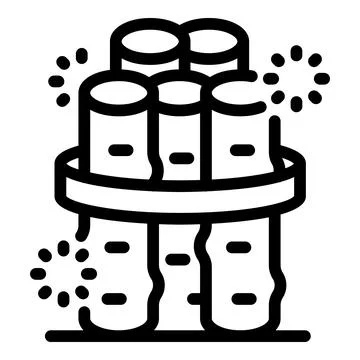 Dynamite bundles exploding with sparks, ideal for representing construction d Stock Illustration