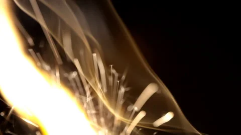 Dynamite burning on black Stock Footage 36438192