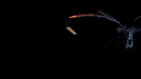 Dynamite Cartridge Flying Away Stock Footage 327906243