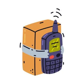 Dynamite as Explosive in Cardboard Box with Detonator as Reactive Substance for Stock Illustration