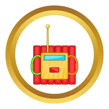 Dynamite explosives vector icon 스톡 일러스트