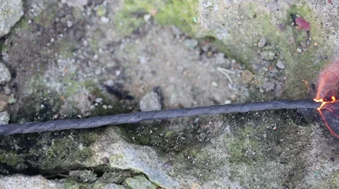 Dynamite Fuse Stock Footage 38030589