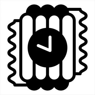 Dynamite glyph icon vector illustration isolated on white background Stock Illustration