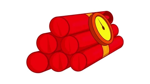 Dynamite icon animation Stock Footage 157161211