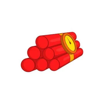 Dynamite icon, cartoon style Stock Illustration
