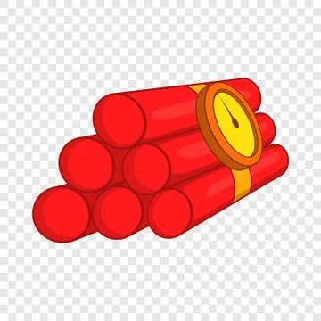 Dynamite icon, cartoon style Stock Illustration