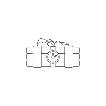Dynamite icon. Element of military icon for mobile concept and web apps. Thin Stock Illustration